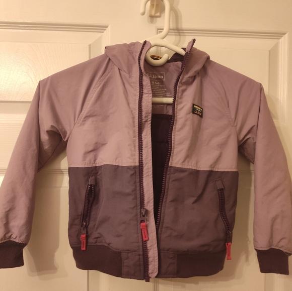 Girls 5-6 LLBean purple jacket - Picture 1 of 2